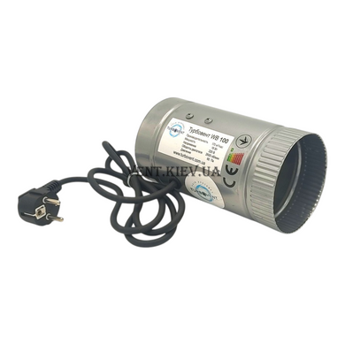 Канальный вентилятор 100 мм - Turbovent WB-V 100 (осевой, без пиле защиты)