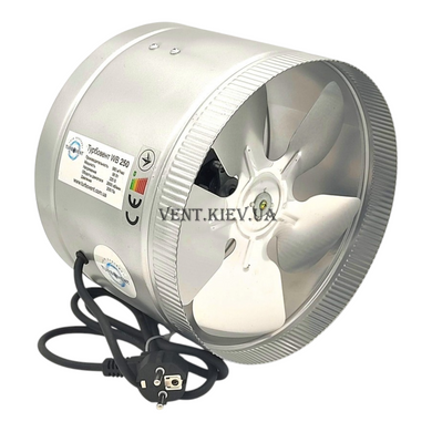 Канальний вентилятор 250 мм - Turbovent WB-V 250 (осьовий, без пило захисту)