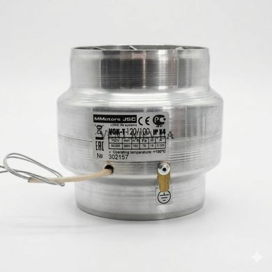 Канальний вентилятор 100 мм &ndash; MMotors VOK 120/100 (+140&deg;C) високотемпературний для саун та бань
